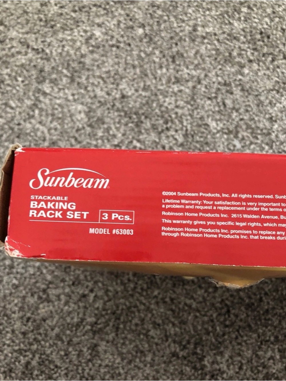 Sunbeam 3 Pc Stackable Baking Rack Set - Picture 3 of 3